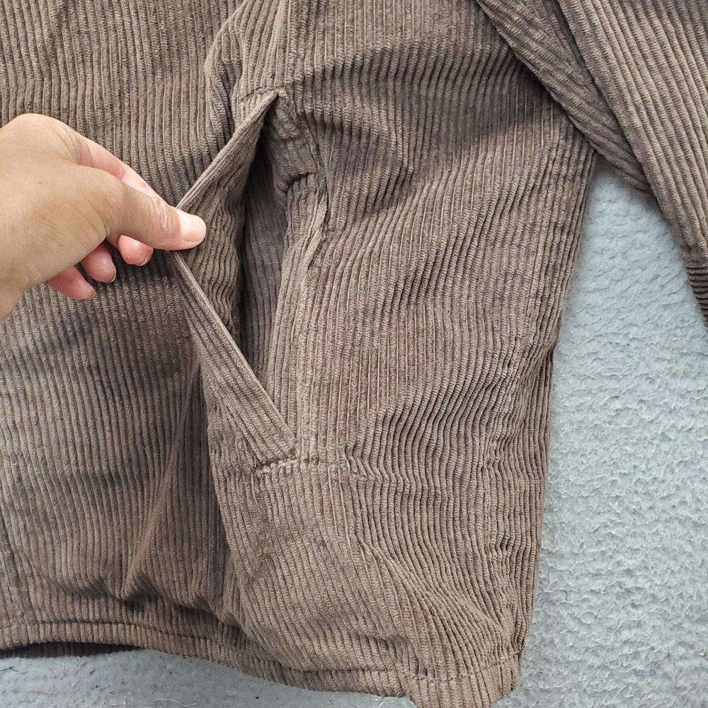 Arizona Shirt Jacket Mens 2XL‎ Brown Corduroy Mountain Trail Collar Button Front - Picture 9 of 12